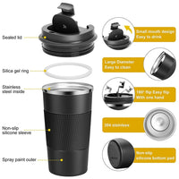 380ML/510ML Stainless Steel Coffee Cup Insulated Bottle Vacuum Flask with Lid Keep Drinks Hot or Cold Office Home Thermal Mug