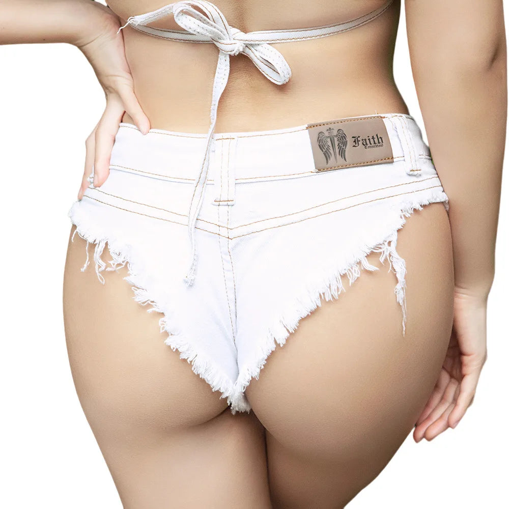 2025 New Summer Low Waist Skinny Stretch Jeans Denim Shorts Mini Sexy Short Feminino S-XXL