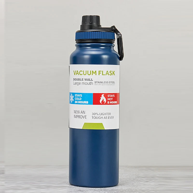 800ML/1000ML Thermos Bottle Stainless Steel Car Thermal Cup Keeps Cold and Heat Thermal Mug Sports Insulated Cup Vacuum Flask