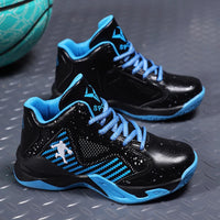 Youth Basketball Shoes Outdoor Non slip Durable Sports Shoes Boys Spring and Autumn Fashion Trend Leather Sneaker