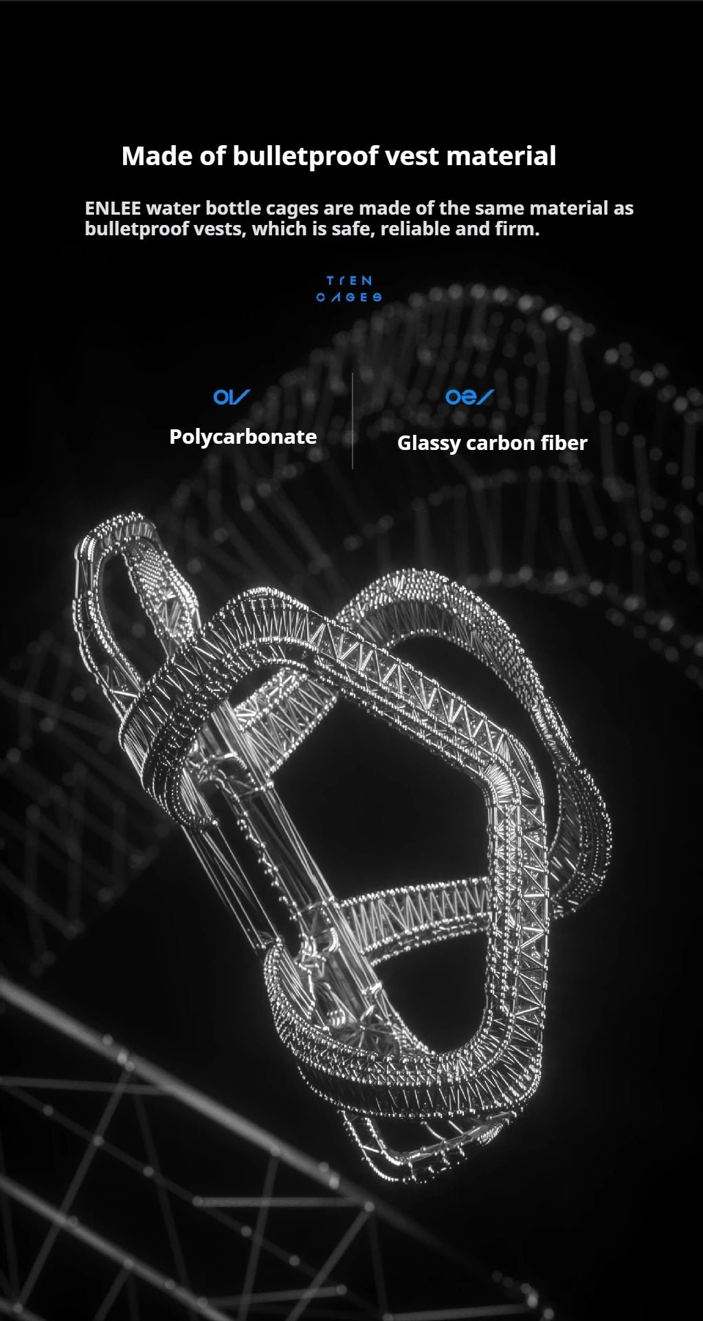 ENLEE Bicycle Bottle Holder Ultralight MTB Road Bike Water Bottle Cages Cycling Bottle Rack Bracket Bicycle Accessories