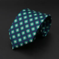 New High Quality Soft Silk Ties 51Colors Fashion 7.5cm Geometric Pattern Necktie For Men Wedding Business Meeting Suit Gravata
