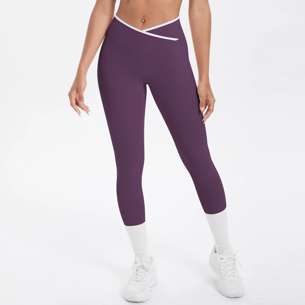 Women Cross High Waisted Sports Suit Breathable Fitness Running Workout Yoga Set Casual Pilates Sportwear Leggings