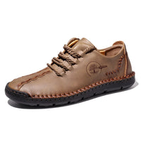 Mens Casual Shoes Sneakers Men Leather Handmade Shoes Comfortable High Quality Loafers for Men Fashion Walking ShoesPlus Size