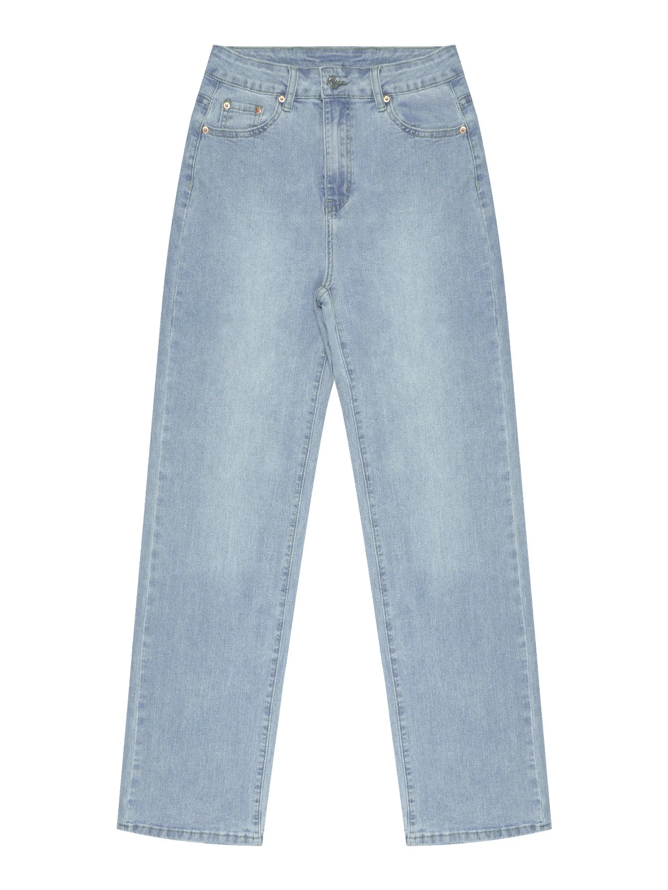 Fashionable and versatile straight-leg casual Women's jeans