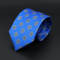 Fashion Men's 7.5cm Silk Tie Super Soft Bohemian Style Dot Chic Novelty Red Blue Necktie Suit Shirt Luxury Banquet Accessories