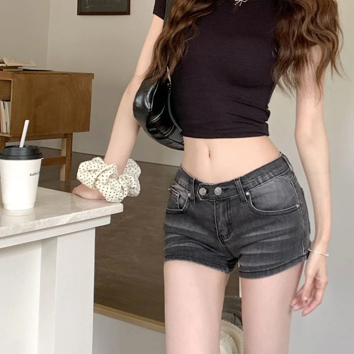 Denim Shorts for Women Booty Elasticty Skinny Tight Short Jean Pants Woman Streetwear Design New In Classic XXL Korean Style XL