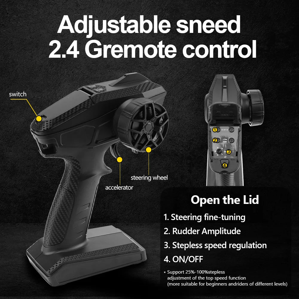 JIUSI PT14R MT14R 1/14 4WD RC Car 80km/h Brushless 2.4G Remote Control Racing Car High Speed Off-road RC Truck 3S 35C 2200mAh