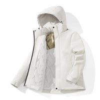 LNGXO Unisex Winter Warm Waterproof Jacket Hiking Climbing Trekking Skiing Rain Coat Men Women Windproof Fleece Windbreaker