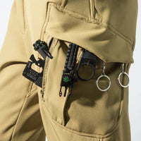 Men's City Cargo Autumn Winter Fleece Softshell Hiking Pants Fishing Climbing Trekking Casual Hunting Camping Trousers M-5XL