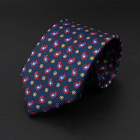 New High Quality Soft Silk Ties 51Colors Fashion 7.5cm Geometric Pattern Necktie For Men Wedding Business Meeting Suit Gravata