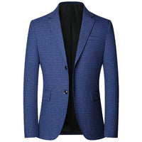 TFETTERS Brand 2025 Spring Mens Wedding Suits Blazer Check Autumn Single Breasted Suits Blazers Men Fashion Blazer for Mens