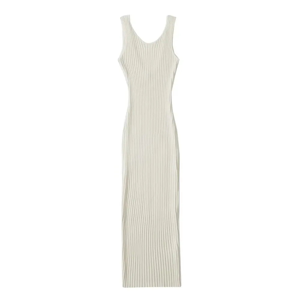 Women Backless Sleeveless Midi Dress Summer Knitted Elegant 5 Colors E –  Mega Mart Center