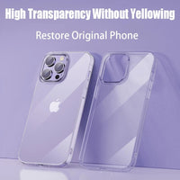 Clear Phone Case for iPhone 13 14 Pro Max 12 Mini 7 8 Plus Soft TPU Ultra-thin Back Cover Case for iPhone 11 PRO X XR XS MAX SE