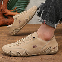 Spring Men Low Cut Leather Sneaker Soft Soled Loafers Anti Slip Flat Bottom Casual Shoes Large Size Zapatillas Para Hombre 2025