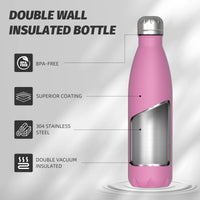 500ML Stainless Steel Thermal Bottle Double Vacuum Flasks Insulated Cup for Hot and Cold Sports Water Bottle Car Travel Mug