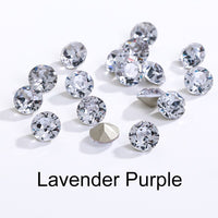 6/8MM Round Rhinestone Glitter Diamond Crystal For Jewelry Making Gems Crafts Bling Glue Beads Applique Nail Charms Crystals