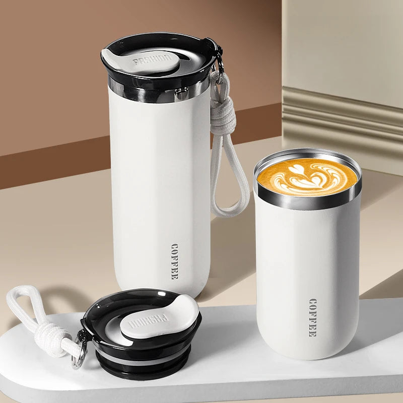 2025 New 304 Stainless Steel Insulated Water Cup Business Office Portable Cold Coffee Cup Advertising Gift Cup