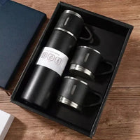 304 stainless steel insulated cup, three-lid business gift cup, gift box water cup