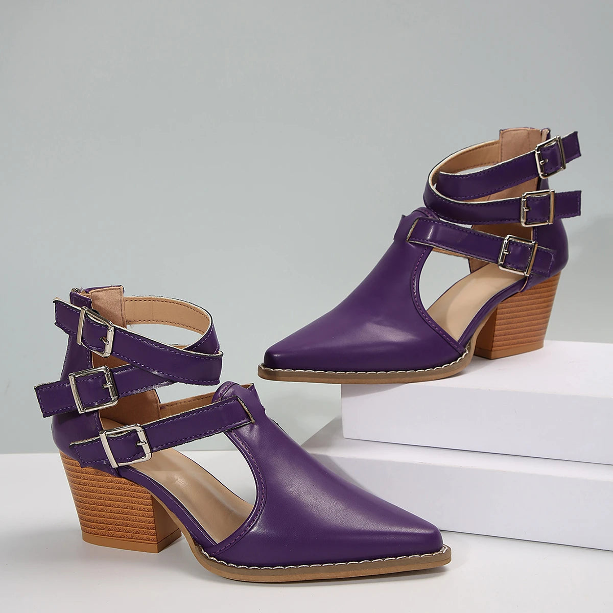Women'S Boots Fashion Trend Women'S Fashionable And Casual Pointed Toe Ankle Boots Botas De Mujer En Oferta Envios Gratis