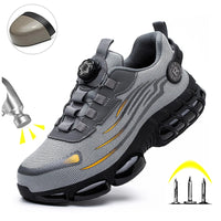 Indestructible Steel Toe Protective Safety Shoes Slip Resistant Abrasion Resistant Work Shoes Men Tough Comfortable Sneaker ﻿