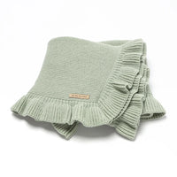 Baby Blankets Knitted Infant Boys Crib Bedding Quilt Girls Plaid 90*70cm Newborn Stroller Swaddling Warp Fashion Solid Ruffles