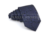 New Striped Tie Men's 8cm Ties Business New Year Gift Classical Necktie Office Accessories Men Costume Daily Wear Wedding Party