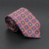 Super Soft Bohemian Silk Ties Men's Fashion 7.5cm Necktie For Men Wedding Business Meeting Gravata Colorful Novelty Printing Tie