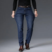 JEAN2025 Autumn/Winter new men's casual pants, high-quality business formal sportswear jeans, straight-leg stretch long pants