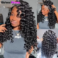 Bouncy Curl Bulk Hair Extensions For Crochet Braids Human Hair No Weft Double Drawn Burmese Hair Bouncy Curly for Boho Braid