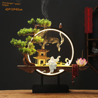 New Chinese Style Small Night Lamp Office Desk Surface Panel Opening Gift