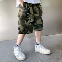 New Summer Shorts for Kid Boys Camouflage Beach Shorts Children Casual Print Cotton Pants For Age 4 5 6 7 8 9 10 11 12 13 Years