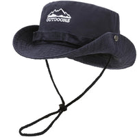 Sun Hats for Men Outdoor Camping Cap Wide Brim Flat Top Anti-UV Protection Women Letter Print Bucket Hat Summer Fisherman Caps