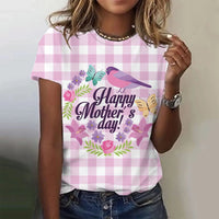 Mother's Day gift Top Women's T-shirt For Women The Best Mom 3D Printed T-Shirt Summer Casual Short Sleeve Women's Clothing