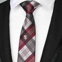 New Slim Narrow Skinny 6CM Mens Necktie Neck Ties For Man Plaids Polka Dot Striped Jacquard Cravat Business Party Corbatas
