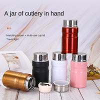 304 Stainless Steel Stew Beaker, Large Capacity Insulated Cup, Portable Student Office Worker Insulated Lunch Box.