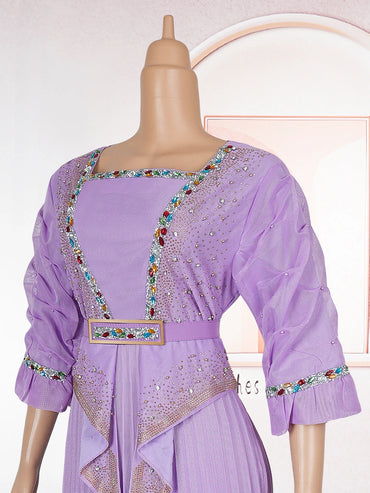 Plus Size African Party Dresses for Women 2025 New Fashion Dashiki Ankara Wedding Evening Gown Elegant Turkey Muslim Maxi Dress