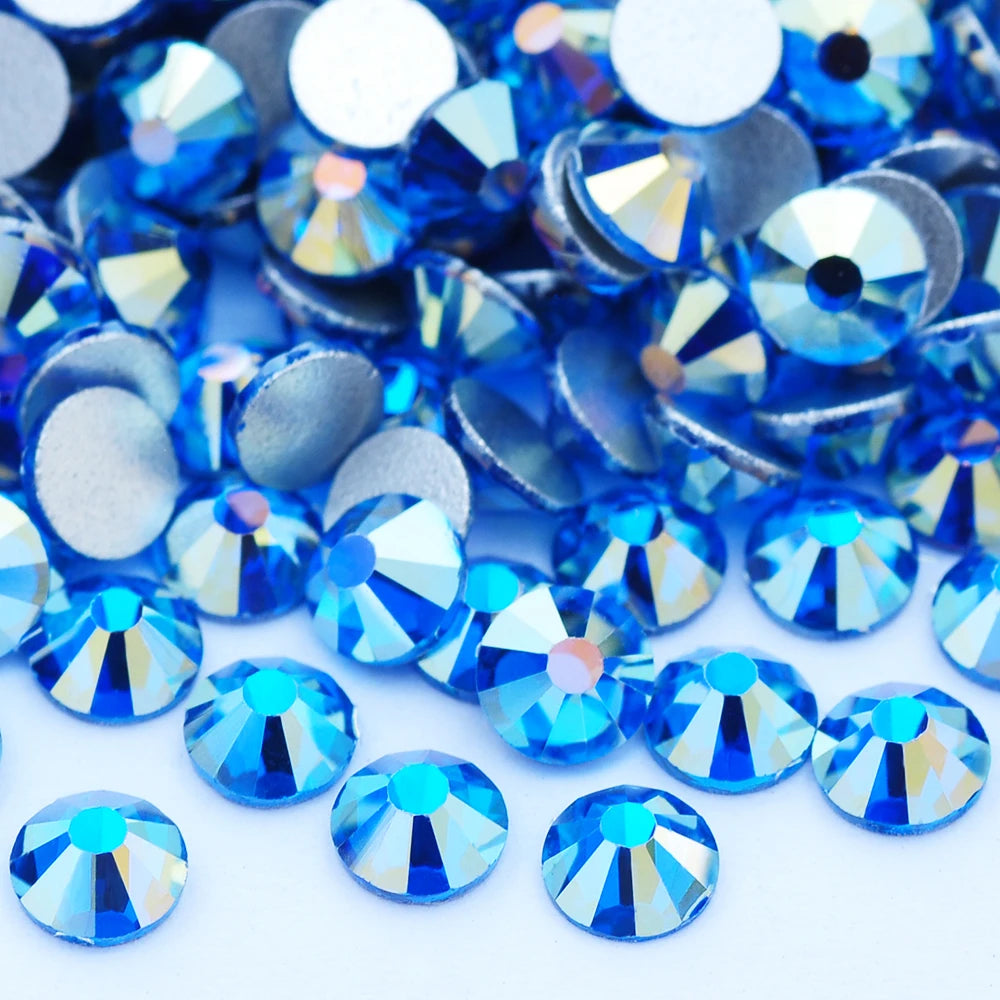 YANRUO 2058 Top Non Hotfix Flat Back Rhinestones Glass DIY Cold Fixation Nail Art Decorations Stones And Crystals Strass Crafts