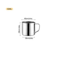 Stainless Steel Cup Portable Coffee Cup Camping Travel Mug Metal Coffee Mug Water Drinking Cup Milk Tea Cup Tumbler Water Mug