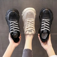 Sports Shoes for Women Athletic Round Toe High on Platform Woman Footwear Sneakers Sale Designer Luxury Offers Vulcanized Shoe H