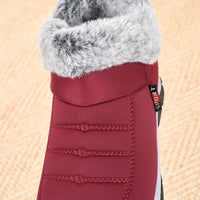 Women's Winter Shoes for Middle-Aged and Elderly Mothers, Non-Slip Women's Velvet Warm Grandma Fashion Snow Boots and Short Boots