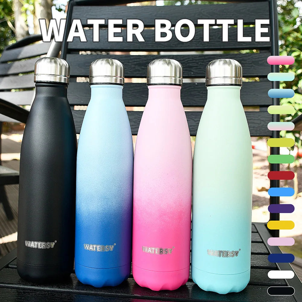 500ML Stainless Steel Thermal Bottle Double Vacuum Flasks Insulated Cup for Hot and Cold Sports Water Bottle Car Travel Mug