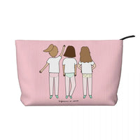 Custom Cartoon Doctor Nurse Enfermera En Apuros Toiletry Bag Women Cosmetic Makeup Organizer Lady Beauty Storage Dopp Kit Box