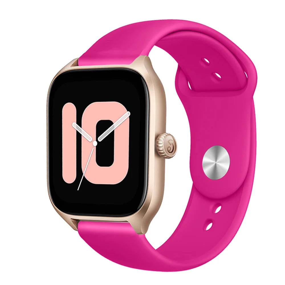 20mm/22mm Silicone band For Amazfit GTS 3/2/2e/GTS2 Mini/GTR 42mm/47mm/GTR 3/3 Pro/2/2e Sport Watch Bracelet Amazfit bip 6 strap