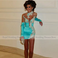 Mini Short Custom Cocktail Dress Sheath Strapless Cocktail Gown For Women Beading Sleeveless Wedding  Party Gown