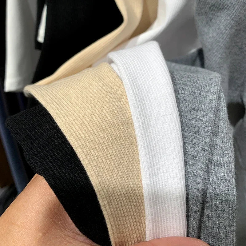 Spring 2025 Sexy Texture Pit Stripe Slim Knit Long Sleeve Women's T-shirt New O Neck Women's Tops Casual Women's Tops