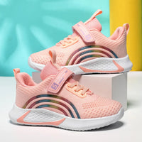 Spring Autumn Kids Girls Casual Shoes Child Breathable Mesh Sneakers Student's Anti-Slip Sport Walking Footwear Size 28-38