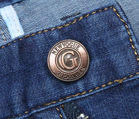 Summer Thin Denim Jeans For Men Straight Loose Stretch Casual Pants Men Blue Black Gray Trousers Mens Jean Clothing Size 40 42