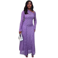 Long Dress Women Dresses Party Night Vestidos Y2k Streetwear Diagonal Collar Lantern Sleeve High Waist Elegant Work 2026