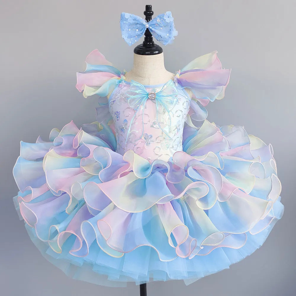 Summer Children Ballet Dress Baby Ballerine Dance Costumes Kids Dresses Tutu Girl Ballet Leotards Vestidos Party Girls Clothing